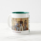 De beste kerstpagina ooit tweekleurige koffiemok (Voorkant links)