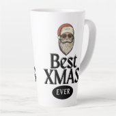 De beste kerstvakantie ooit latte mok (Rechterhoek)