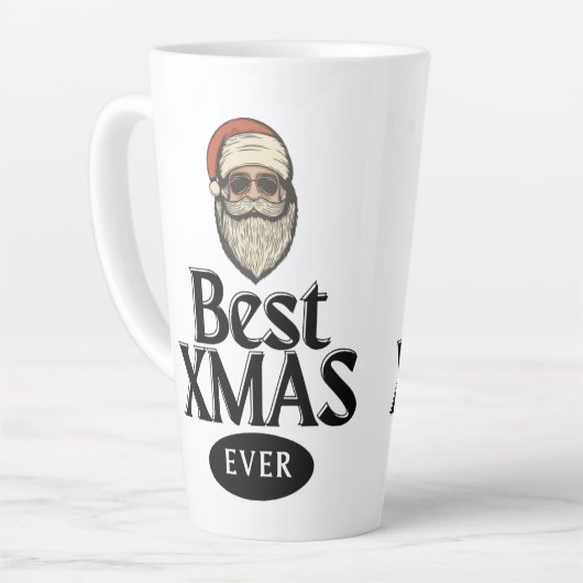 De beste kerstvakantie ooit latte mok (Linkerhoek)