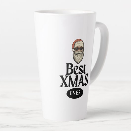 De beste kerstvakantie ooit latte mok (Rechterhoek)