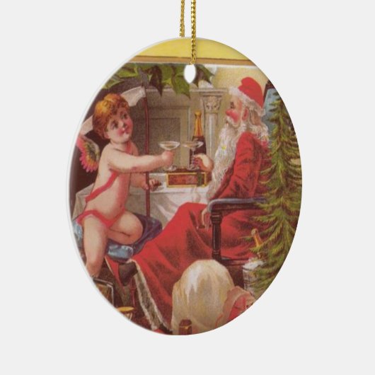 De beste kerstversieringen - 2 Sided  Santas Keramisch Ornament (Rechts)