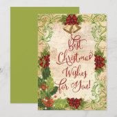 De beste kerstwens voor jou! Vakantiekaart (Voorkant / Achterkant)