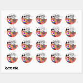 De beste keuken ronde sticker (Vel)