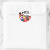 De beste keuken ronde sticker (Tas)