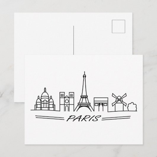 De beste kijkers van Parijs Briefkaart (Voorkant / Achterkant)