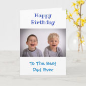 De beste Kinder foto van papa World Kaart (Gele Bloem)