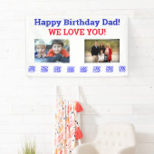 De beste Kinder foto van papa World Spandoek (Insitu)