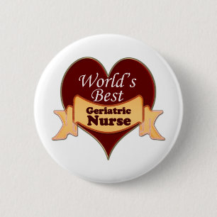 De beste kinderverpleegkundige ter wereld ronde button 5,7 cm