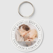 De beste Klassieke Eenvoudige Foto van Nana ter we Sleutelhanger (Voorkant)