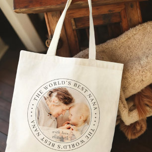 De beste Klassieke Eenvoudige Foto van Nana ter we Tote Bag