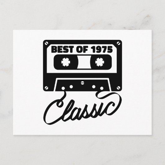 De beste klassieker van 1975 feestdagenkaart (Voorkant)