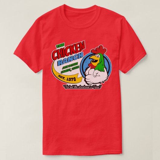 De beste kleine hoer in Texas T-shirt (Design voorkant)