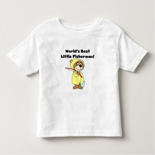 De beste kleine visser ter wereld kinder shirts