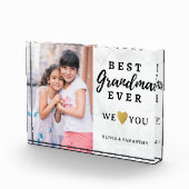 De beste kleinkinderen houden van je marmer fotoblokken (Rechts)