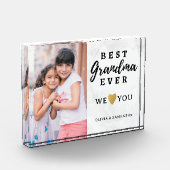 De beste kleinkinderen houden van je marmer fotoblokken (Links)