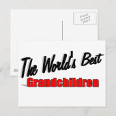 De beste kleinkinderen ter wereld briefkaart (Voorkant / Achterkant)