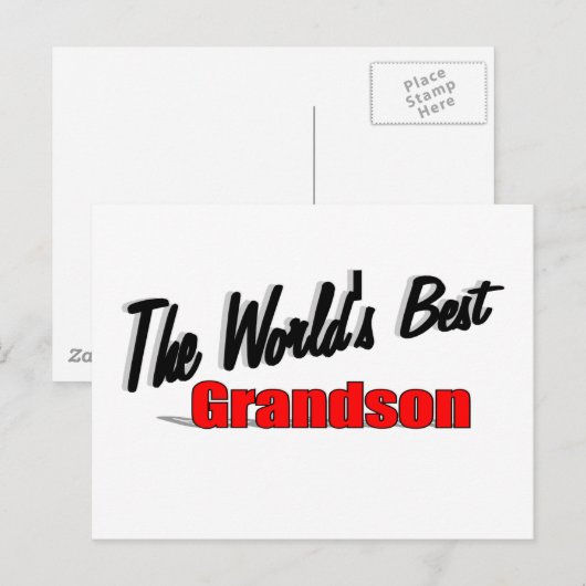 De beste kleinzoon ter wereld briefkaart (Voorkant / Achterkant)