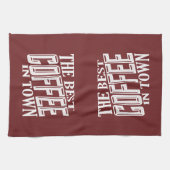 De beste koffie in de stad theedoek (Horizontaal)