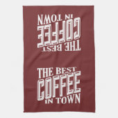 De beste koffie in de stad theedoek (Verticaal)