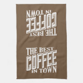 De beste koffie in de stad theedoek (Verticaal)