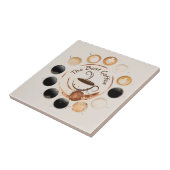 "De beste koffie" keramische Tegel Tegeltje (Zijkant)