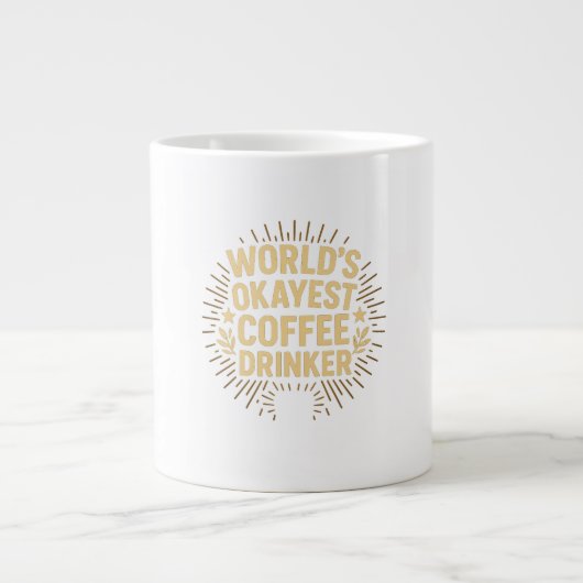 De beste koffiedrinker grote koffiekop (Voorkant)
