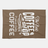 De beste koffiewinkel theedoek (Horizontaal)