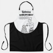 De beste kok ter wereld, met haar naam - Fun Gift Schort (Voorkant)