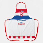 De beste koks komen uit Kroatië! Adult Apron Schort (Voorkant)