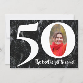 De beste komt nog Marmer 50ste verjaardagsfeestje Kaart