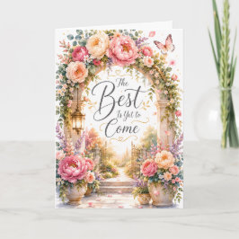 De Beste Komt Nog Verjaardagskaart Met Bloemen Kaart