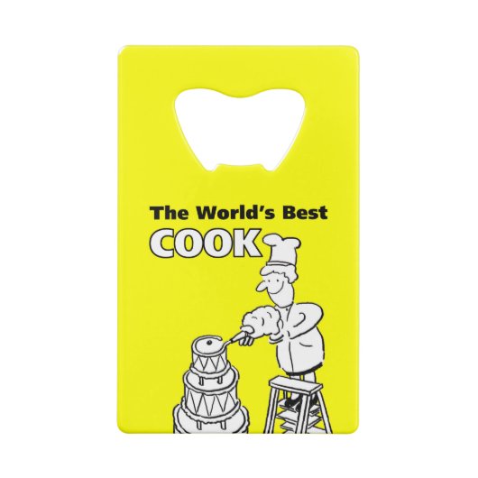 De beste kook ter wereld creditkaart flessenopener (Achterkant)