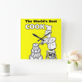 De beste kook ter wereld vierkante klok (Huis)