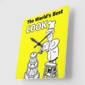 De beste kook ter wereld vierkante klok (Hoek)