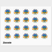 De beste kook ter wereld vierkante sticker (Vel)