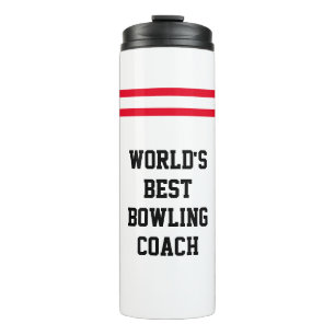 "De beste kookcoach ter wereld"   Bowling pin Stri Thermosbeker