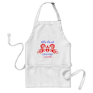 De beste Kroatische cook, gedecorbeerd Apron Standaard Schort