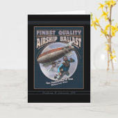 De beste kwaliteit luchtschip Ballast Wenskaart Kaart (Gele Bloem)