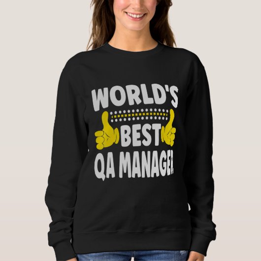 De beste kwaliteitscontrolemanager van de wereld, trui (Voorkant)
