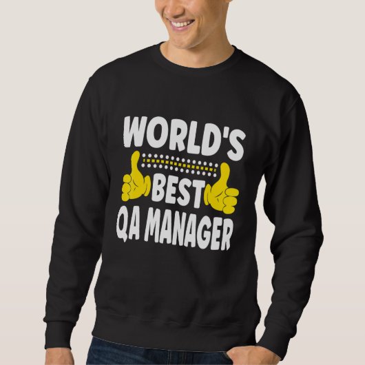 De beste kwaliteitscontrolemanager van de wereld, trui (Voorkant)