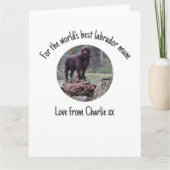 De beste Labrador Mum Moederdag Kaart ter wereld (Voorkant)