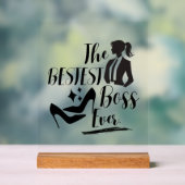 De beste Lady Boss Acryl Bord (Neutraal)