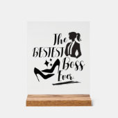 De beste Lady Boss Acryl Bord (Voorkant)