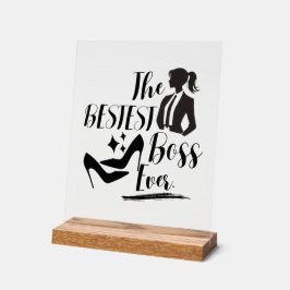 De beste Lady Boss Acryl Bord