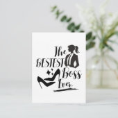 De beste Lady Boss Briefkaart (Staand voorkant)