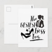 De beste Lady Boss Briefkaart (Voorkant / Achterkant)