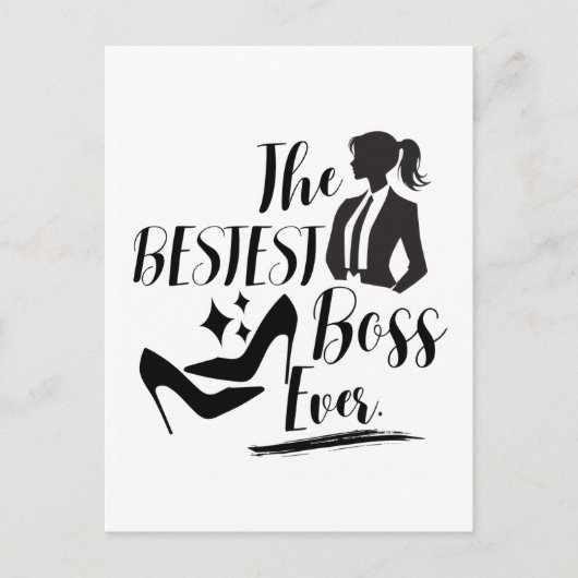 De beste Lady Boss Briefkaart (Voorkant)