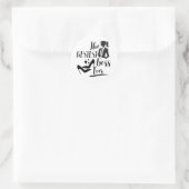 De beste Lady Boss Ronde Sticker (Tas)
