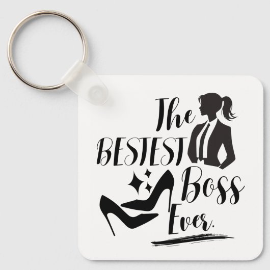De beste Lady Boss Sleutelhanger (Voorkant)