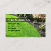 De beste landschapsvorm en de beste grasmaaier visitekaartje (Voorkant)